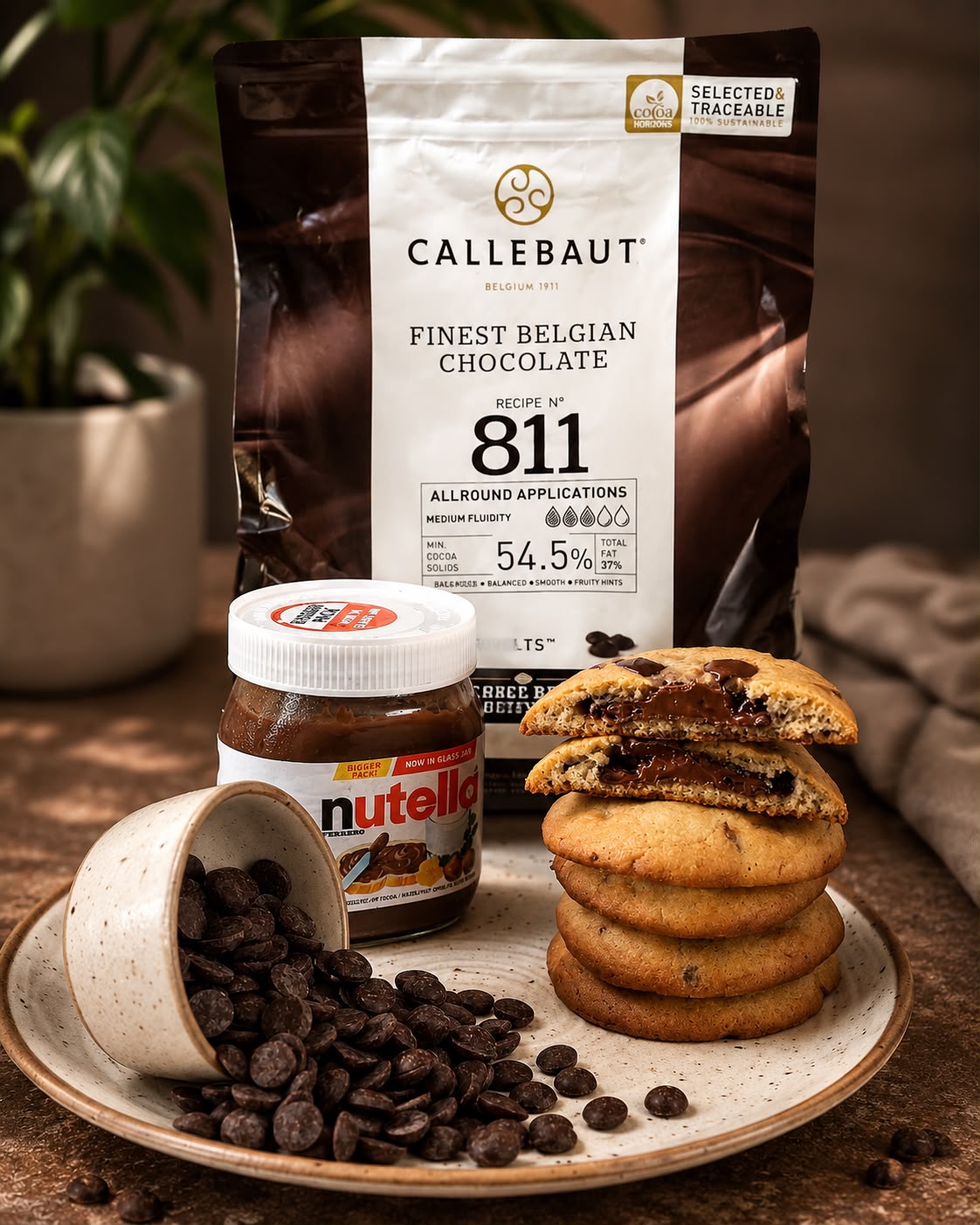 Nutella Filled Cookies
